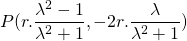 P(r.\dfrac{\lambda^2-1}{\lambda^2+1},-2r.\dfrac{\lambda}{\lambda^2+1})